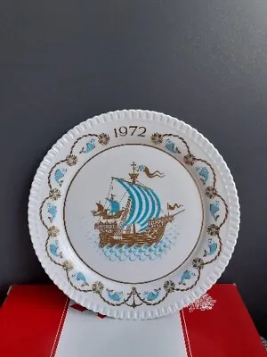 Buy Spode Christmas Plate 1972 I Saw Three Ships Come Sailing In Boxed Vintage Gift  • 11.90£