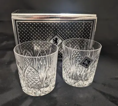 Buy Edinburgh Classic Crystal Whiskey Glasses X 2 (great Condition + Original Box) • 10£