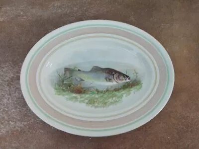 Buy Vintage 1930s, Woods Ivory Ware 'Fish Series' Serving Plate Or Platter 36cm • 19.95£