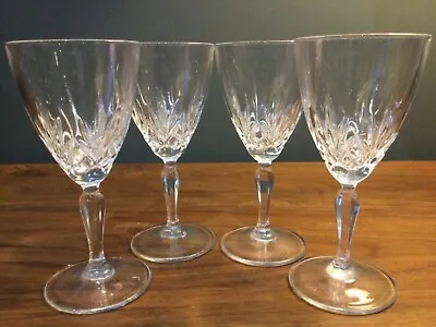 Buy Vintage Cut Glass Crystal Glasses X 4 Sherry Port Liqueur Shots Wine H14.5 Cm • 25.99£