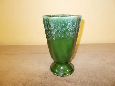 Buy Vintage Green Vase 033-usa Pottery Ceramic Flower Glass • 56.69£