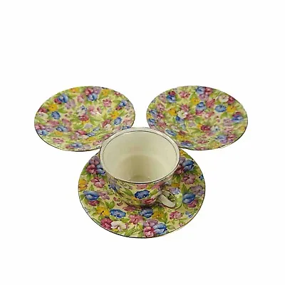 Buy Royal Winton Chintz Sweet Pea Cup Saucer Plus Two More Saucers  • 30£