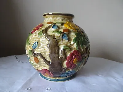 Buy Vintage 'Indian Tree' Hand Painted Vase H J Wood Staffordshire Decorative • 14.50£
