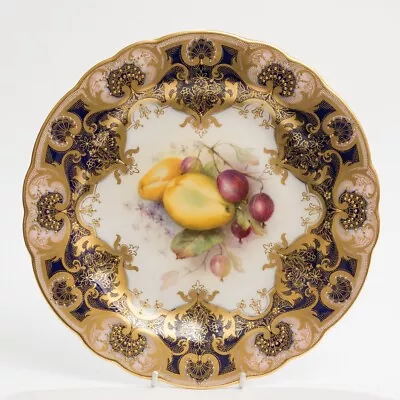 Buy Royal Worcester China Hand Painted Fruit Plate By R Sebright Antique 1916 • 695£