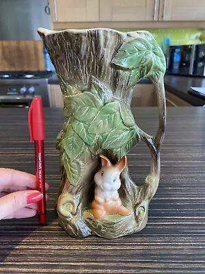 Buy 💚eastgate Pottery Withernsea Fauna Rabbit In Tree Jug Collectible And Cute! 💚 • 49£