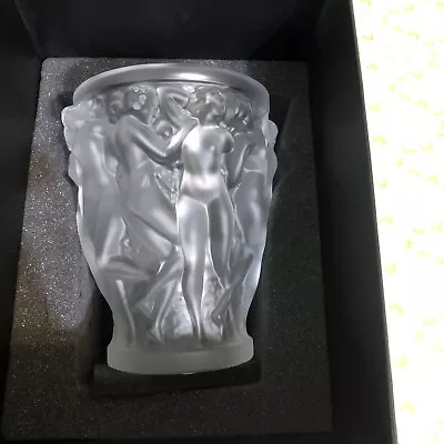 Buy Lalique Crystal Bacchantes Small Vase Clear Crystal 10547500 Height 5.75  • 740£