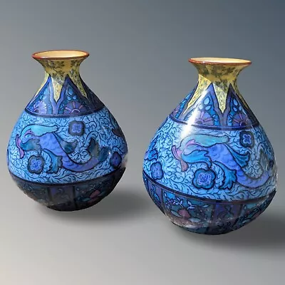 Buy Pair Antique William Morris Burleigh Ware Vases • 345£