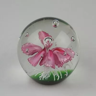 Buy A Lovely Decorative Glass Floral Paperweight • 20£