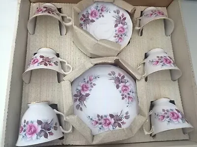 Buy Queen Anne Bone China Pink Roses 6x Tea Trios Cups Saucers & Side Plates • 19.99£