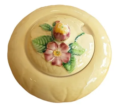 Buy Carlton Ware Art Deco Australian Design Yellow Appleblossom Jam Pot • 12.50£