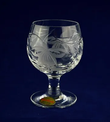 Buy Royal Brierley Crystal  FUCHSIA  Snifter Brandy Glass - 10.5cms (4-1/8 ) Tall • 19.50£