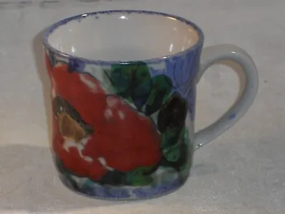 Buy Highland Stoneware Pottery Painted Poppy Design Mug 1/4 Pint Size 7.3cms High • 21.99£