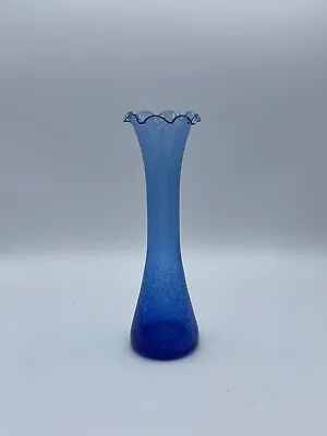 Buy Cobalt Blue Pilgrim Crackle Glass Bud Vase Vintage Mid Century 7 X 2  • 18.96£
