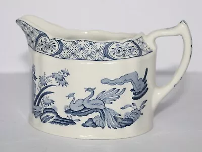 Buy Mason's Ironstone Jug - Old Chelsea - Furnivals And Wood Blue White Peacock • 8.99£