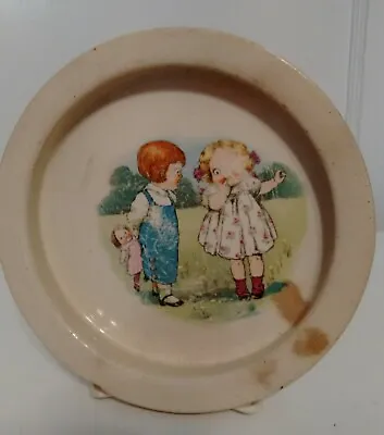 Buy Vintage Buffalo Pottery Baby Childs Dish Dolly Dingle Campbell Soup Kids • 23.98£