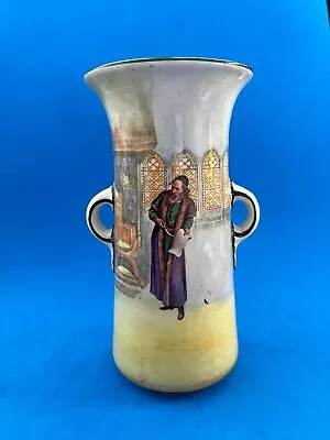Buy Vintage Royal Doulton D 3596 Shylock Shakespeare Series 15 Cm Ware Vase • 15£