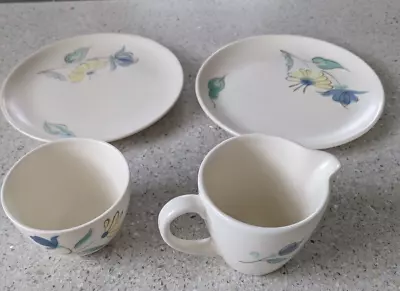 Buy Vintage Poole Pottery (Summer Days) Two Plates, Jug And Sugar Bowl • 5£