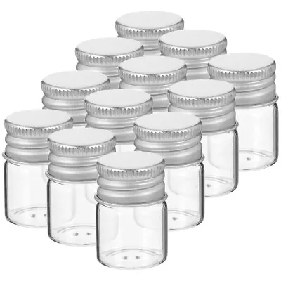 Buy  12 PCS Glass Storage Jar Small Mason Jars Clear Sealed Canning Baby Honey Pot • 7.92£