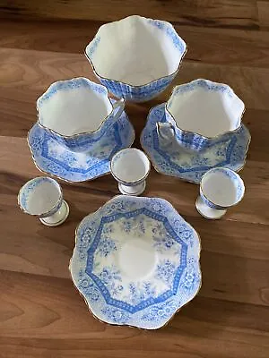 Buy Collection Of Foley Wileman Maltese Pattern Teaware • 149.99£