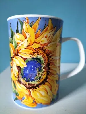 Buy Dunoon Sunflowers Fine Bone China Mug Designed By Anne Searle • 10£