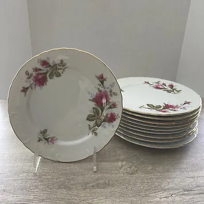 Buy Royal Rose Fine China Of Japan Set Of 2 Dessert Bread Plates Gold Trim Flowers • 7.60£
