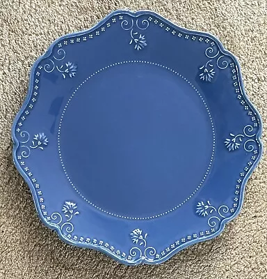 Buy Vera Bradley My Home Scalloped Blue Charger Plate Measures 13” • 23.35£