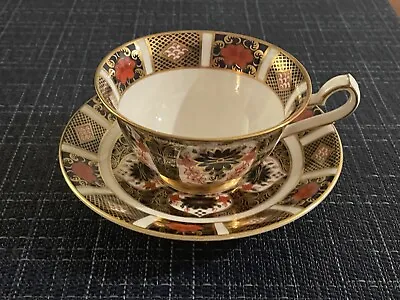 Buy Royal Crown Derby English Bone China Old Imari Pattern Footed Tea Cup & Saucer  • 65.68£