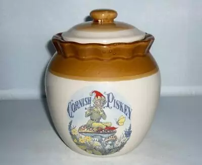 Buy Unusual Presingoll Pottery Cornish Piskey Lucky Pixie Storage Pot Jar Container • 16.99£