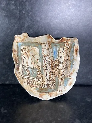 Buy Malaysia Handicraft . Tenmoku Pottery Wall Pocket Vase . • 14.99£