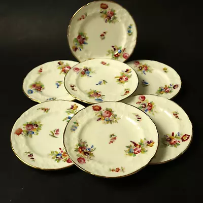 Buy Coalport Sevres Group Embossed 7x Small Side Plates 14cm 5½   C1891-1920 Antique • 59.99£