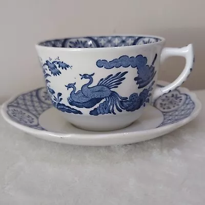 Buy Vintage Masons Old Chelsea Breakfast Tea Cup & Saucer Blue White VGC • 15£