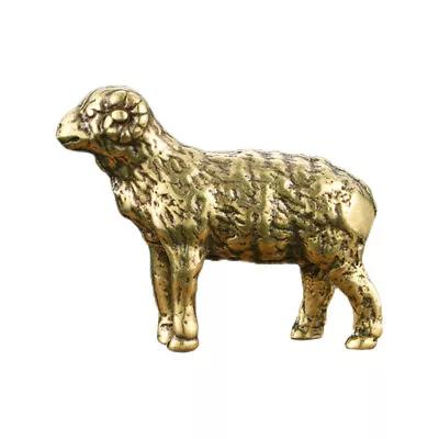 Buy Sheep Brass Ornament Animal Sculpture Feng Shui Zodiac • 8.15£
