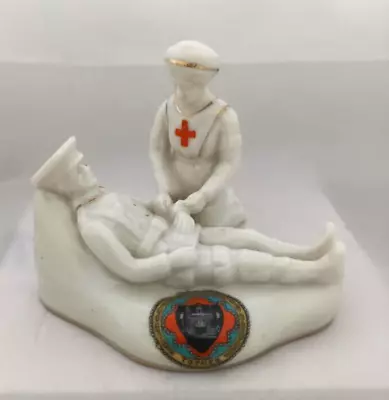Buy Arcadian Crested China Nurse And Wounded Tommy TOTNES Crest • 84£