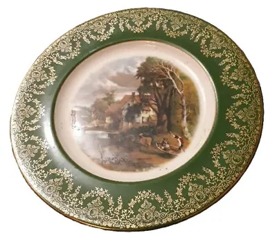 Buy Antique Crown Ducal Country Scene Plate 22cm (PLAS8) • 1.50£