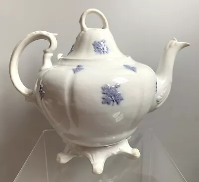 Buy Antique Chelsea? Adderley? Blue Sprig Teapot - Grandmothers Ware • 65£