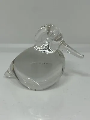 Buy Langham Clear Glass Woodcock Bird Paperweight. Collectible Paperweight/Ornament • 15£