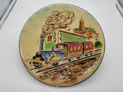 Buy (1144) La Bisbal   Ceramic Train Plate / Faience Puigdemont • 20.59£