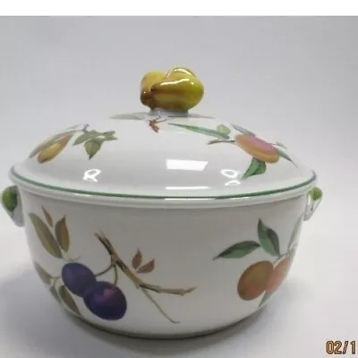 Buy Royal Worcester EVESHAM VALE 1 Qt Casserole Covered Vegetable Bowl Dish Peach • 13£