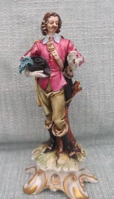 Buy A Delightful Capodimonte Figurine Italy  L.P.A Cavalier With Rare Markings • 29.99£
