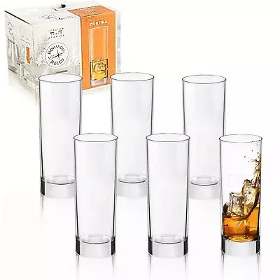 Buy 6 X Bormioli Rocco Cortina Dinner Whiskey Cocktail Tumbler Drinking Glasses Sets • 15.99£