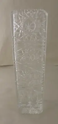 Buy Vintage Bohemian Queen's Lace Crystal Cut Vase • 39£