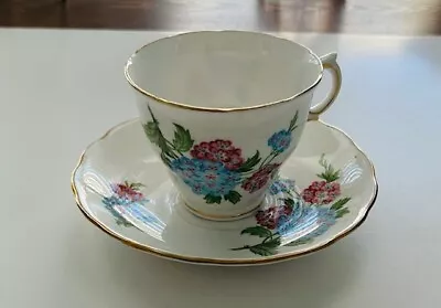 Buy Royal Vale Bone China Teacup, Pink Blue Flowers • 11.37£