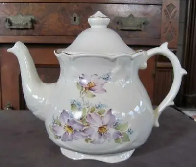 Buy Price Kensington Potteries Lavender Azalea Four Cup Teapot Made In England • 28.46£