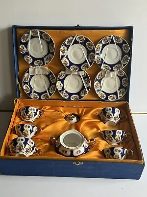 Buy Stylish Vintage T Limoges France Hand Painted Decorated Coffee Set • 85£