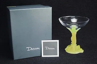 Buy Daum Crystal Compote Pate De Verre Signed Vintage Glass • 497.89£