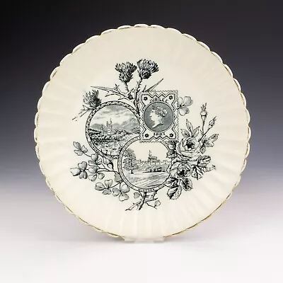 Buy Antique Queen Victoria Commemorative - Penny Black Stamp Decorated Pottery Plate • 19.99£