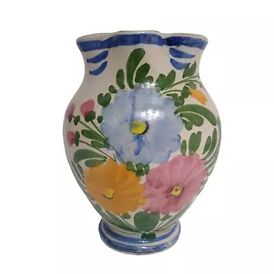 Buy Vintage Hand-painted Small Italian Pottery Pitcher  • 33.21£