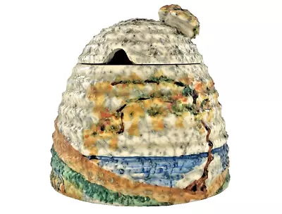 Buy Clarice Cliff Fantastic Honey Pot With A Bee On The Top - Lovely Colours! • 43£