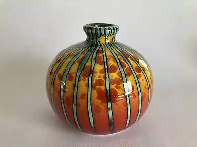 Buy Anita Harris Pottery Marakesh Vase - Brimstone Design X 11cm • 39£