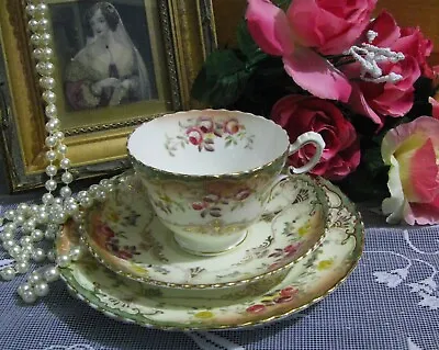 Buy Antique Tea Trio C. 1891 By Samuel Radford. Floral Pattern Good Used Condition • 14.70£
